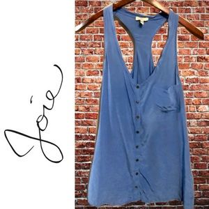 Joie Periwinkle Blue Button Down Top